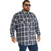 HOdo Big and Tall Mens Thin Flannel Shirt Lightweight Button