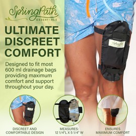 Leg Bag Cover with Straps, 600ml, Pack of 2