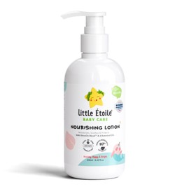 Little Etoile Nourishing Baby Lotion with Shine Blend for Sensitive Skin - Hypoallergenic with 6 Oils for Dry Skin - Easily Absorbed,0+ Months - 250ml