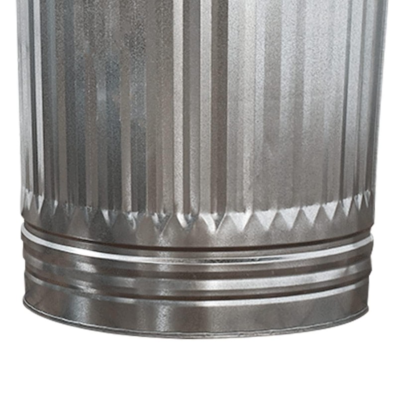 20 Gallon Galvanized Trash Can, Metal Bucket with Lid (20