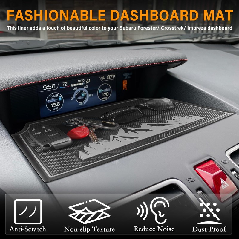 MOCHENT Dash Mat for Subaru Crosstrek Accessories 2012-2017, Forester 2014-2018,