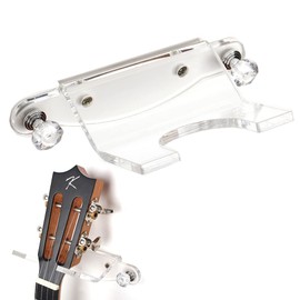 WANLIAN Guitar Wall Mount,Guitar Hanger Wall Mount Guitar Wall Hhangers Acrylic Guitar Stand Guitar Hanger Wall Hook Holder Stand with Screws(Clear)