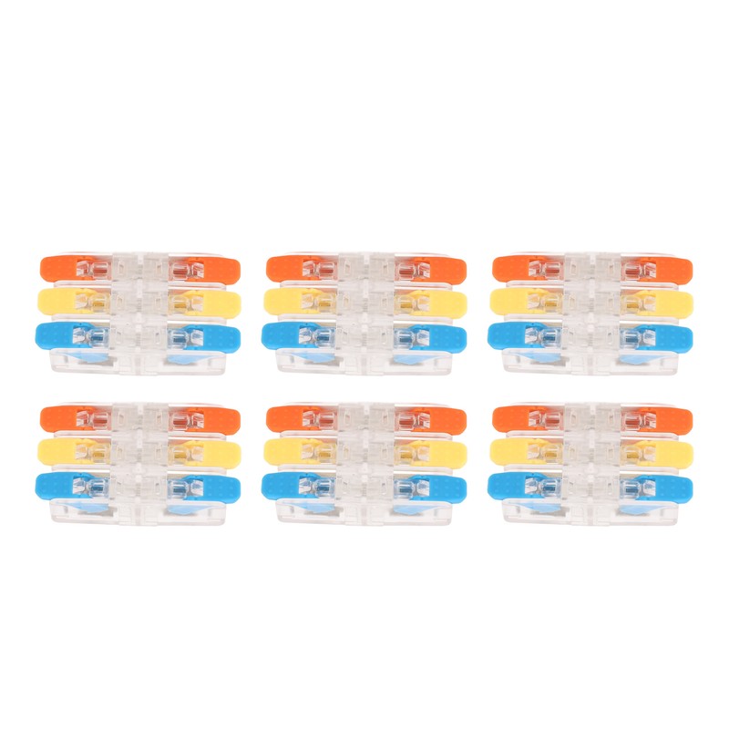10Pcs Lever Wire Connector Electrical Quick Wiring Connect Inline Splicing