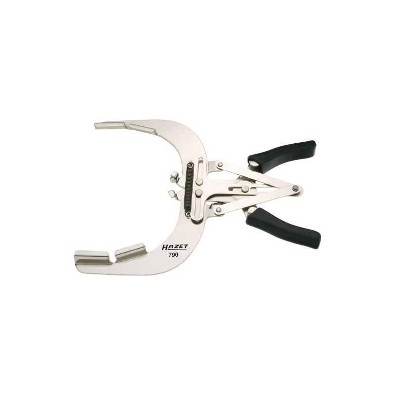 HAZET 790-1A 240 mm Piston Ring Pliers - Bright Nickel-Plated