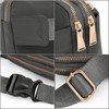 UTO-Fanny-Pack-for-Women-Belt-Bag Waterproof Nylon Fashion Slim Lightweight Waist Pack with 3