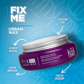 KÜÜL - Fix Me Urban Wax Cera para Cabello 100 g, de Fijación Moderada, Cera para Peinar, Aporta Movimiento y Definición, Acabado Natural, Ayuda a Estilizar el Cabello, con Resinas