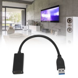 USB 3.0 to HDMI Adapter, 1080P 60Hz 1920X1080 USB Type A to HDMI Display Adapter Converter for Monitors, Projectors, Windows Only