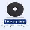 12 Inch Ceiling Mounted Shower Arm with Large Flange, Matte