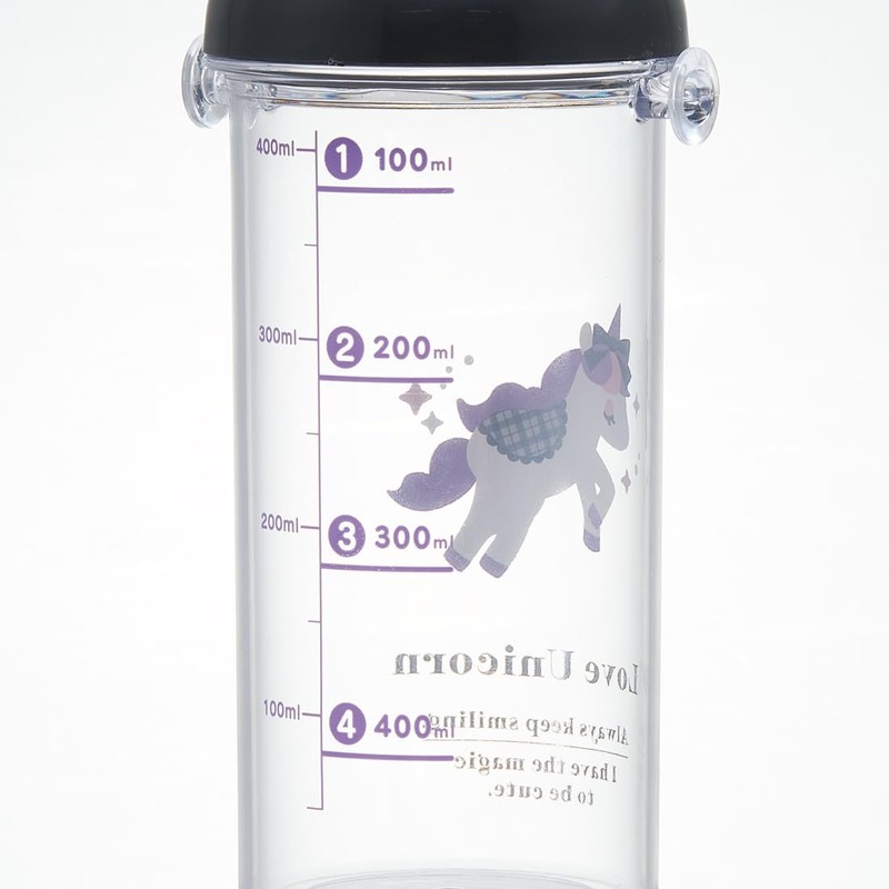 Skater PSB5TRC-A Kids Clear Plastic Water Bottle 480ml Love Unicorn