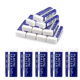 12 Pcs Eraser-White Erasers Multipack Rubbers Erasers for Kids on School, Office, Kids, Adults,Classic Latex Free Plastic Rubber
