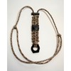 Be Rescued Adj. Fire Starter Necklace With Saw Camo Fish & Fire 550 Paracord Survival Cord