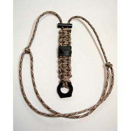 Be Rescued Adj. Fire Starter Necklace With Saw Camo Fish & Fire 550 Paracord Survival Cord