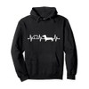 ECG Heartbeat Dachshund Dachshund Top for Dog Owners, Jumper Hoodie