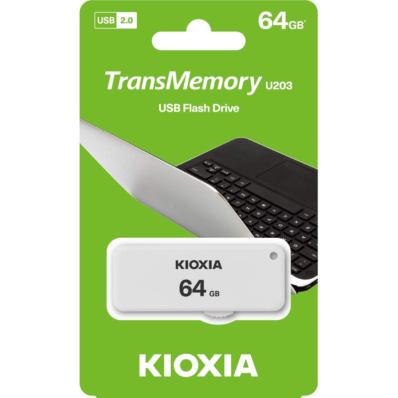 USB Flash Drive 64GB USB2.0 Kioxia TransMemory U203