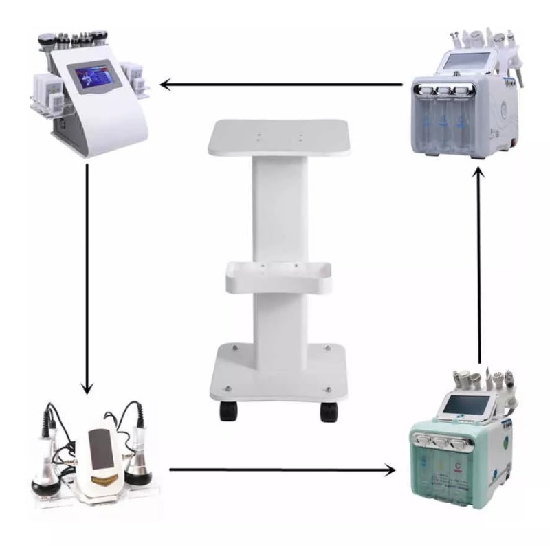 Alumex Mesa Con Ruedas De Apoyo Multiuso