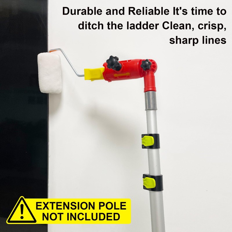 WYXDSDEV Multi-Angle Paint Brush Extender Red, Paint Edger Tool for