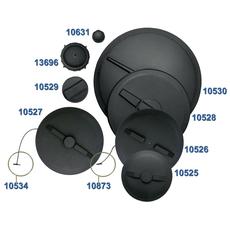 Ace Roto-Mold 10525 8" Threaded Vented Lid & Ring