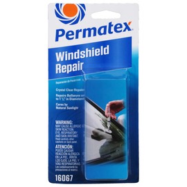 Permatex 16067 Bullseye Windshield Repair Kit, .025 oz. Syringe, .025 Ounce Syringe , White