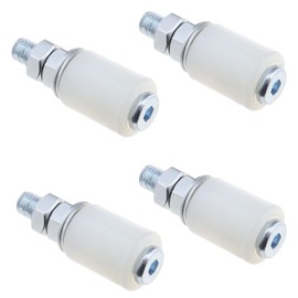ECSiNG 4Pcs Nylon Roller Sliding Door Roller Sliding Barn Door Floor Guide Roller Door Accessories for Sliding Doors Electric Doors Garage 27x35mm