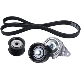 Serpentine Drive Timing Belt Tensioner Idler Pulley Kit Compatible with 2008-2018 Toyota Land Cruiser Sequoia Tundra & GX460 LX570 V8 4.6L 5.7L Replaces# 89378 39185 36370 8PK2415 K080948