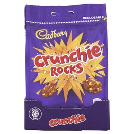 Cadbury Crunchie Rocks Bag Plastic X1 110G Bite Size Chocolate