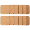 Square Wooden Thick Cork Drink Coasters for Kitchen Restaurant Home