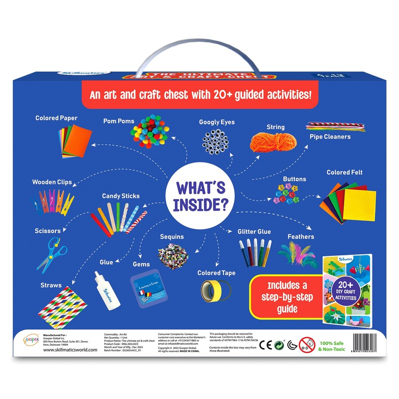Skillmatics Ultimate Art & Craft Kit for Kids - 2000+