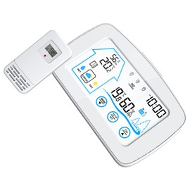 BESPORTBLE Indoor Digital Thermometer and Hygrometer Accurate Temperature and Humidity Monitor for Home Large LCD Display Lightweight Design Wireless Sensor