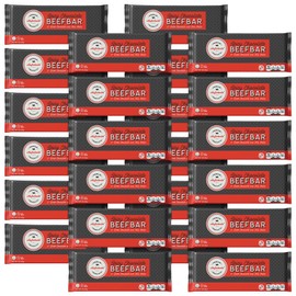 Aufschnitt Beef Bars - High Protein Snack with Grass Fed Beef - Kosher, Halal, and Keto Friendly - Dark Chocolate and Chia Seeds, 24 Count