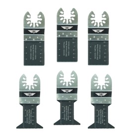 6 x TopsTools FAK6BMX Quick Change Bi-Metal Blades Compatible with Dewalt Bosch Fein (Not StarLock) Makita Milwaukee Worx (Quick Change) Multifunctional Tool Accessories