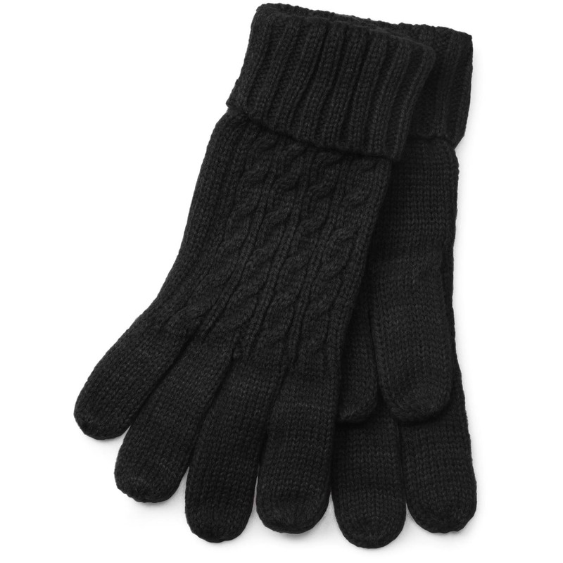 styleBREAKER Women’s Warm Cable Knit Gloves with Double Cuff 09010009