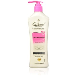 TEATRICAL - Crema Corporal Ultra Humectante. Con células madre de flor buddleja davidii y proteína de leche. Botella con 75g.