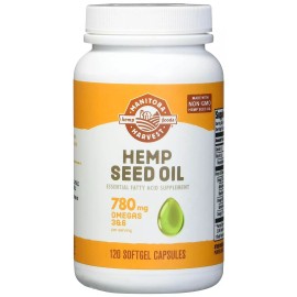 MB Harvest Manitoba Harvest Hemp Oil Essential Fatty Acid Supplement Softgel Capsules 120ct