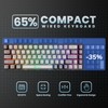 GEODMAER 65% Gaming Keyboard, Wired Backlit Mini Keyboard, Ultra-Compact Anti-Ghosting