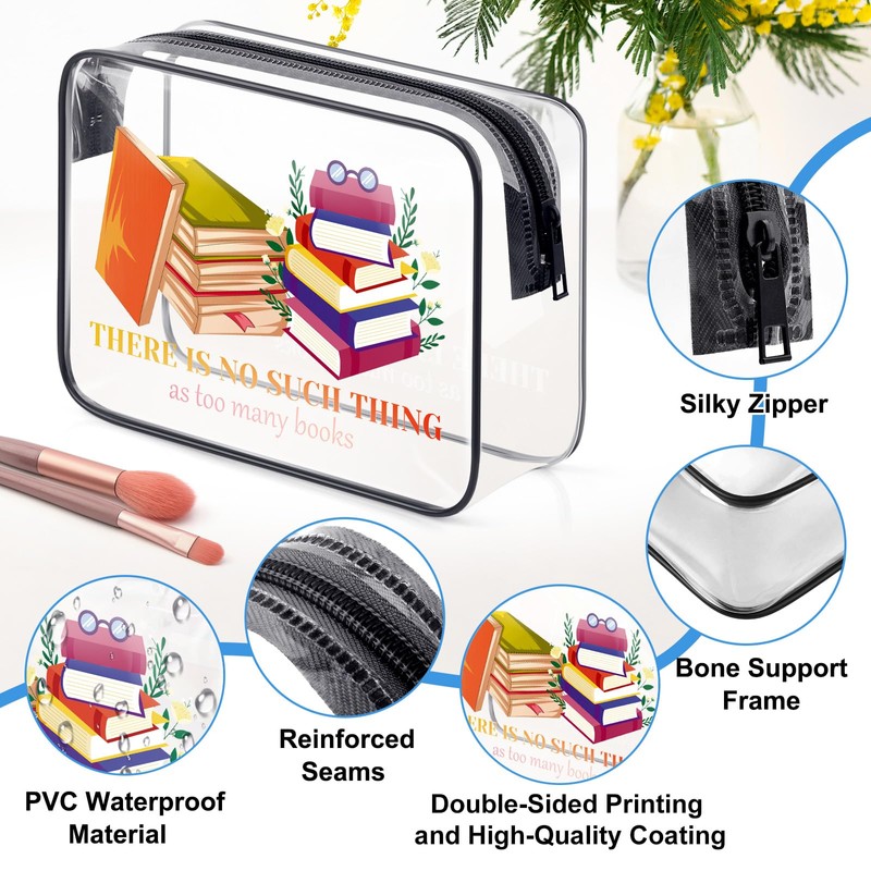 Book Lovers Gifts Bookworm Gifts for Reader Makeup Bag Book