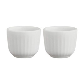 Kähler Eierbecher Ø5 cm 2 Stck. Hammershøi legendäres Design Zeitlos, Weiss