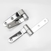 Fanmitrk Stainless Steel Hinge Set for Toilet Lid, Suitable for
