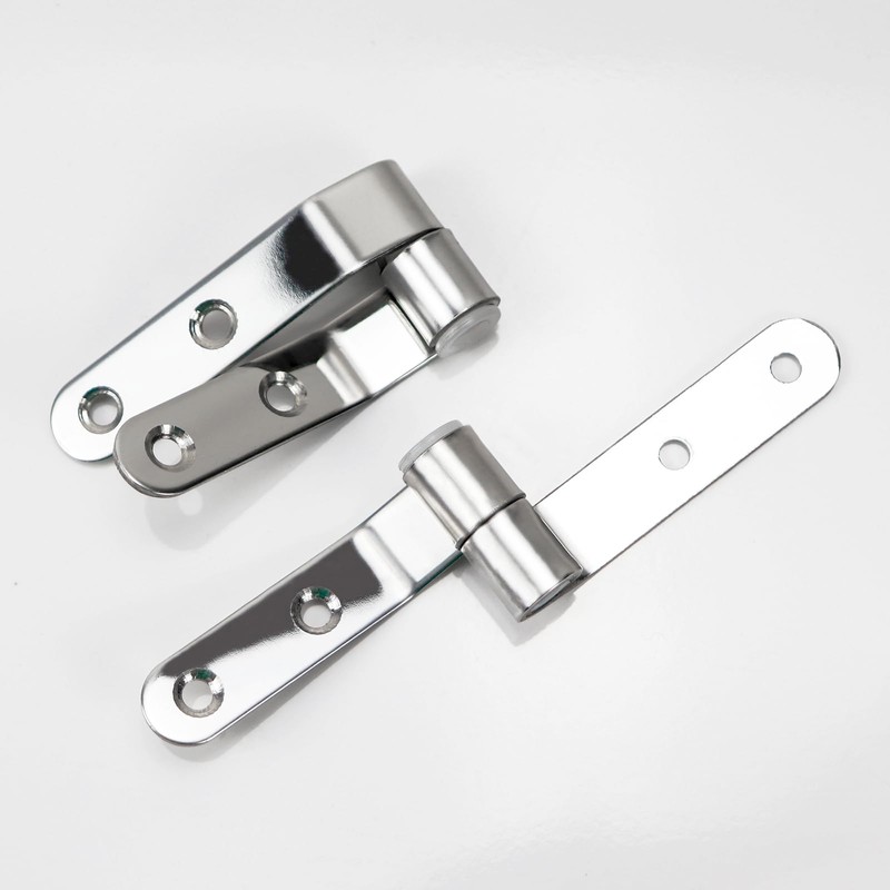 Fanmitrk Stainless Steel Hinge Set for Toilet Lid, Suitable for