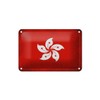 Tin Sign 18 x 12 cm Hong Kong Flag of