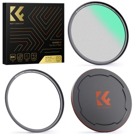 K&F Concept 58mm Magnetic 1/4 Black-Mist Filter with Cap, Soft Black Diffusion Quick Switch Optical Glass for DSLR Cameras (Nano-X Series)