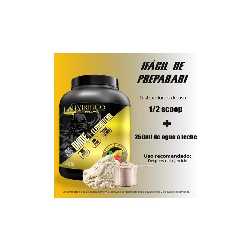 Óxido Nítrico + Clembuterol Protein Vikingo 1kg