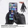 UPIQNG Disposable Black Rubber Food Grade Cooking Gloves Disposable Nitrile