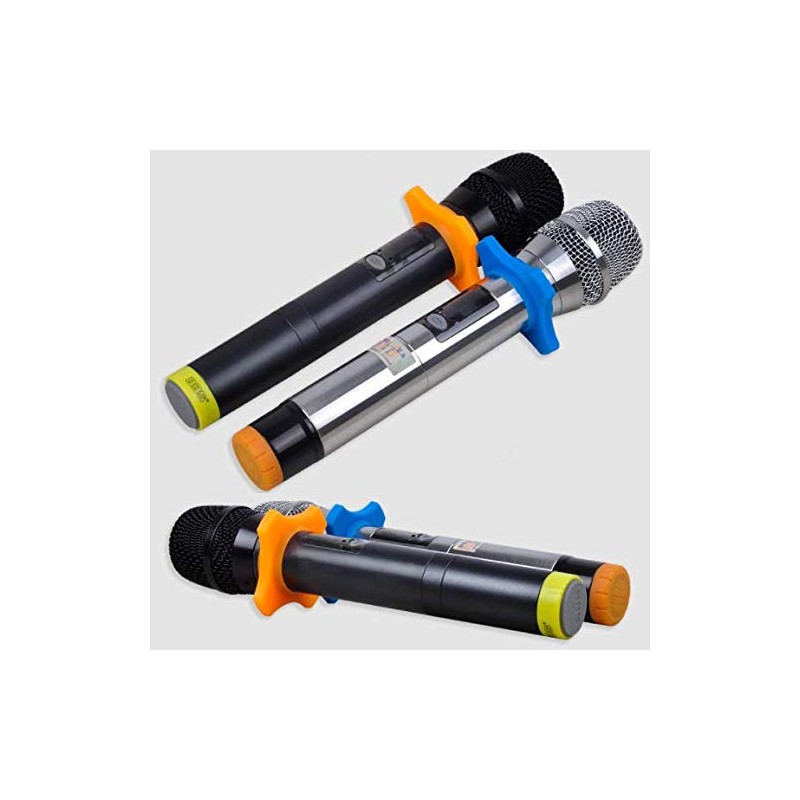 DNHCLL 4 PCS Rubber Microphone Anti-roll, Anti-Fall and Anti-Slip Sleeve