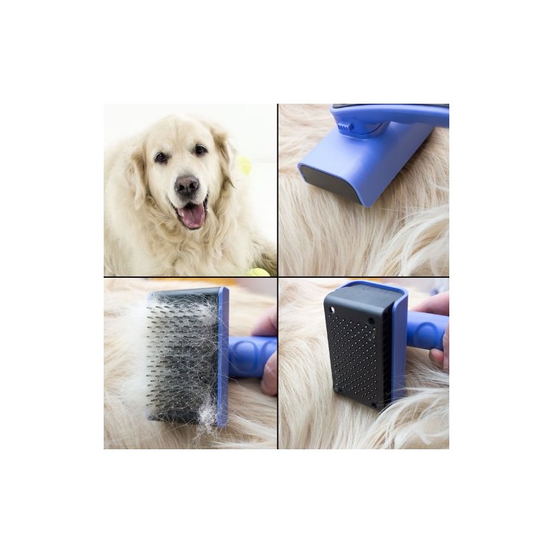 NEW - Self Cleaning Dog Brush For Golden Retriever