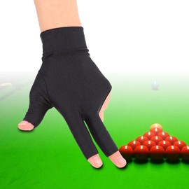Billiards Glove 2 PCS Snooker Shooter Cue Pool Gloves Left Hand Open 3 Finger Spandex Glove