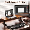 nediea Ergonomic Wooden Monitor Stand Riser with Height Adjustable Button