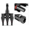 enjoy solar® 1 Pair Solar Plug T Splitter 3-Way for