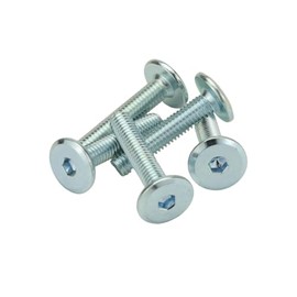 M6 (6mm x 30mm) Furniture Joint Connector Bolts (Pack of 10)