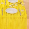 MLMC Cheesecloth Table Runner 10ft Yellow Gauze Sheer Cheese Cloth