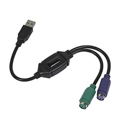 MaxLLTo PS/2 Keyboard/Mouse to USB Converter Adapter Black